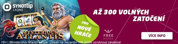 Získej až 300 free spinů