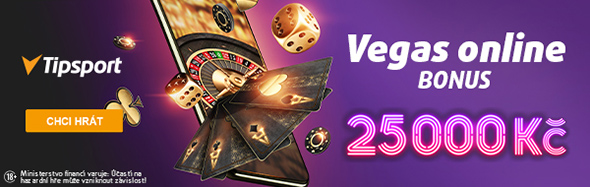 Získejte bonus až 25 000 Kč u Tipsport Vegas