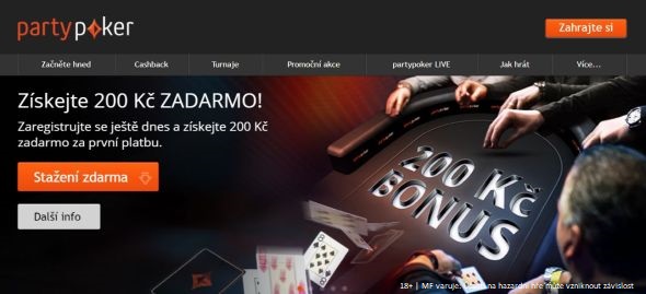 Party Poker v ČR