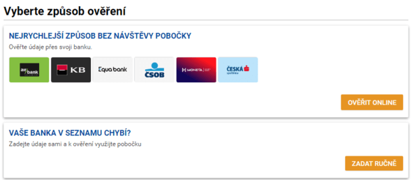 Krok 3: Ověření identity online