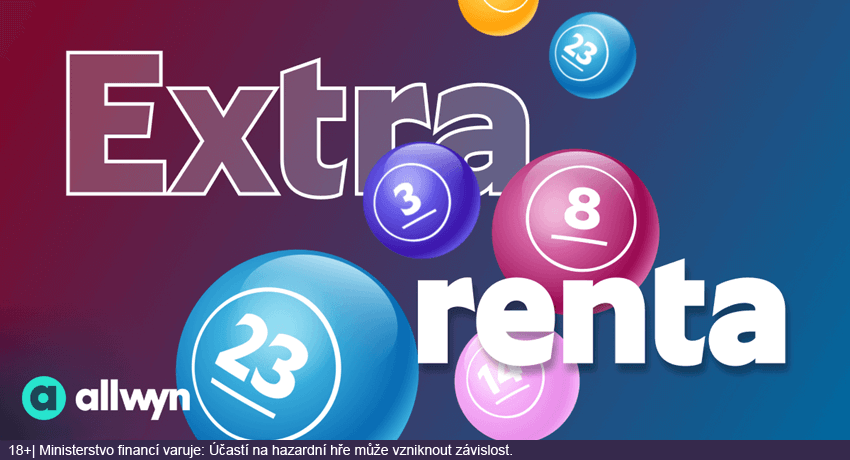 Loterie Extra Renta od Allwynu vám může přinést rentu 200&nbsp;000&nbsp;Kč měsíčně