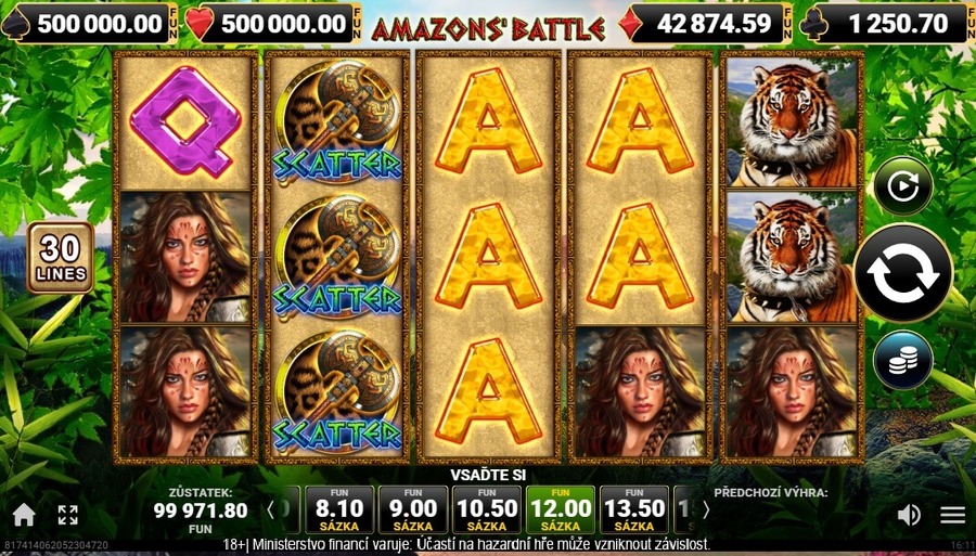 Výherní automat Amazons Battle