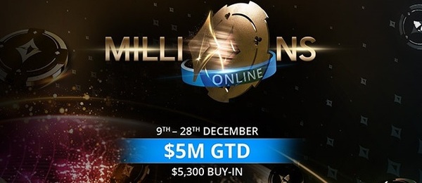 Herna partypoker hostí MILLIONS Online s garancí $10,85 milionu