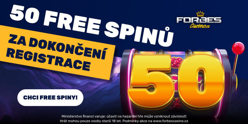 50 free spinů za registraci u Forbesu