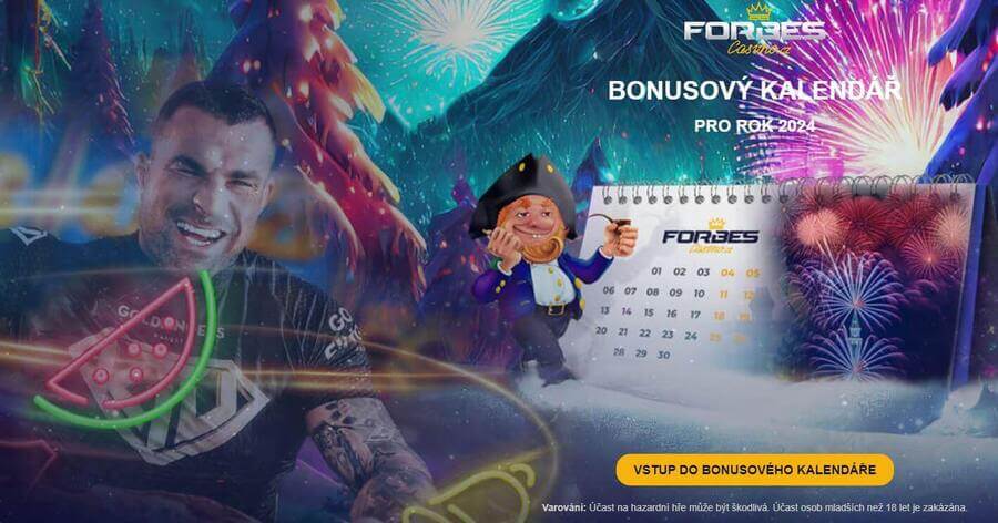 Forbes casino bonusový kalendář