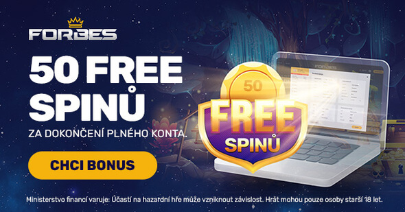 Získejte 50 free spinů za registraci u Forbes casina