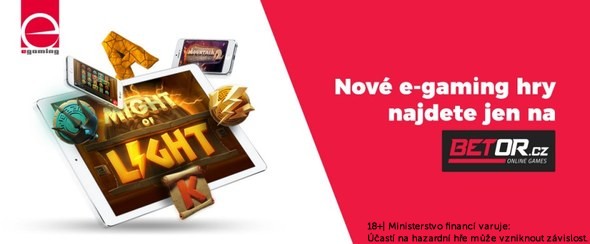 10 nových e-gaming her v nabídce online casina Betor.