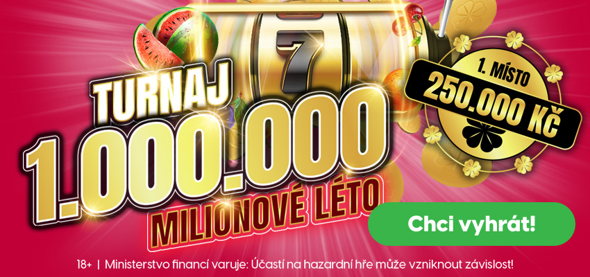 Nepropásněte Milionové léto – turnaj o 1.000.000 Kč u LuckyBetu.