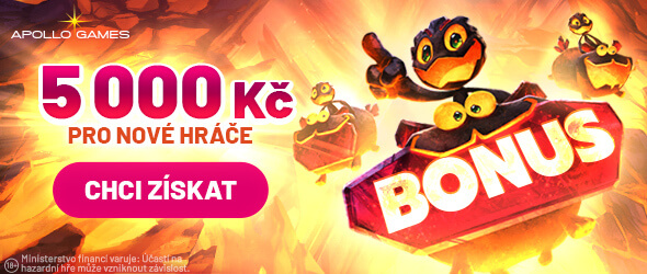 Získejte bonus pro nové hráče v online casinu Apollo Games.