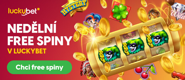 LuckyBet každou neděli rozdává 20 free spinů pro každého