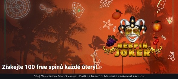 Získejte každé úterý 100 free spinů v casinu Betano.