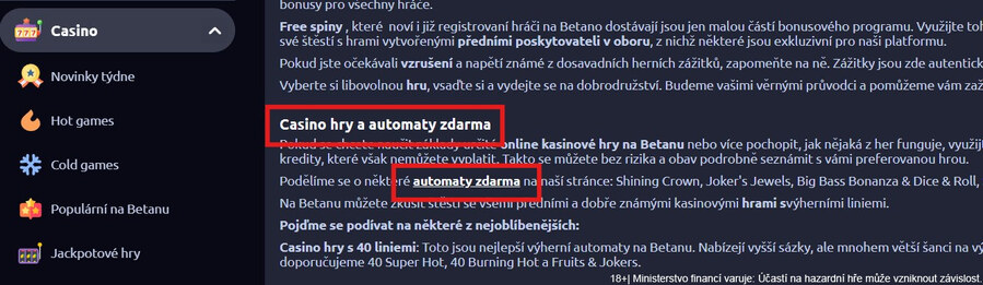 Betano demo režim umožňuje hrát zdarma