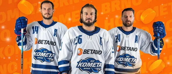 Betano nově sponzoruje HC Kometa Brno