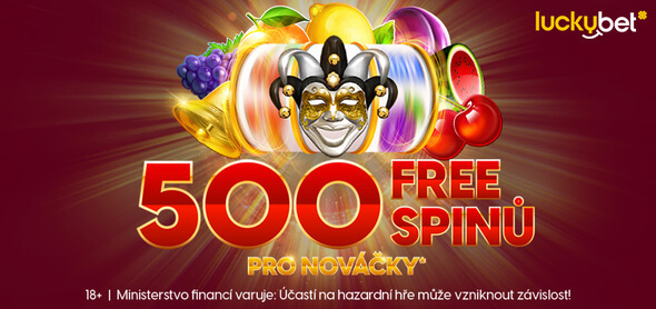Získejte až 500 free spinů k prvnímu vkladu u LuckyBetu