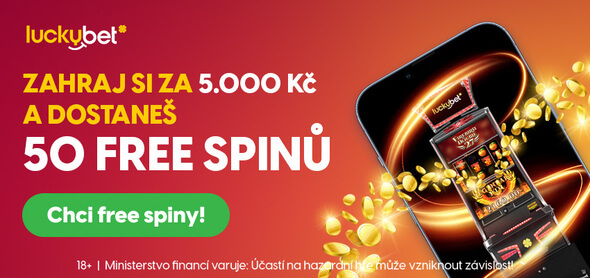 Zahrej si za 5 000 Kč a získej 50 free spinů