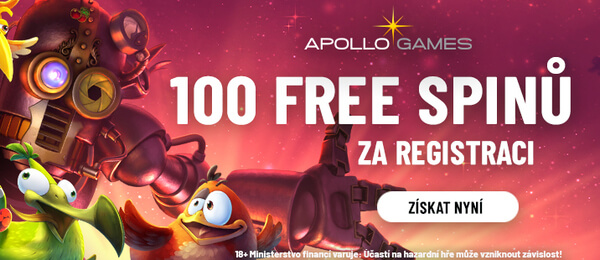 Free spiny za registraci nově v Apollo Games casinu