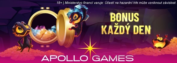 Vyzvedněte si denní bonus v online casinu Apollo Games