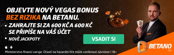 Využijte Betano vkladový bonus až 600 Kč ZDE