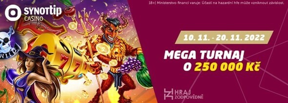 Mega turnaj o 250 000 Kč u SYNOT TIPu