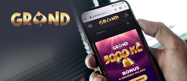 Grandwin casino CZ: promo code, bonusy a free spiny