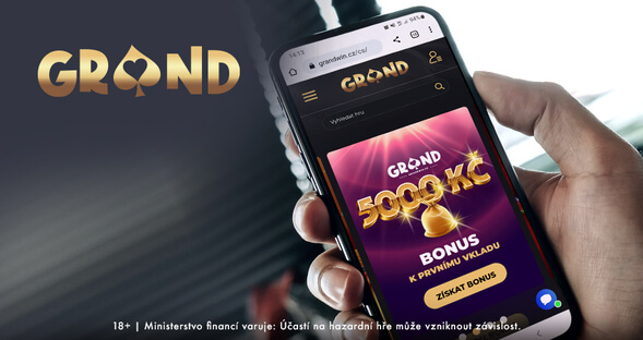 Grandwin casino CZ: promo code, bonusy a free spiny