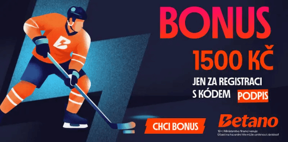 Betano promo kód PODPIS s bonusem 1 900 Kč zdarma