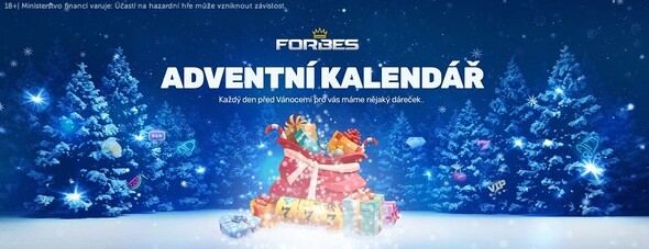 Adventní kalendář plný bonusů u Forbes casina online