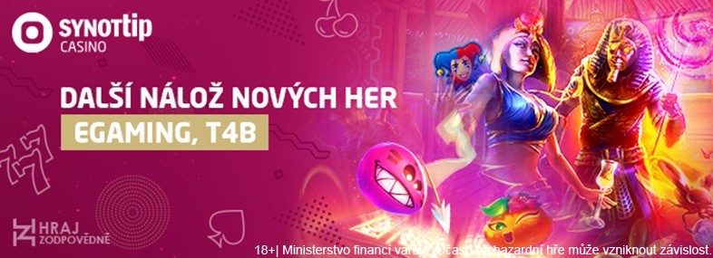 Nové hry v online casinu SYNOT TIP