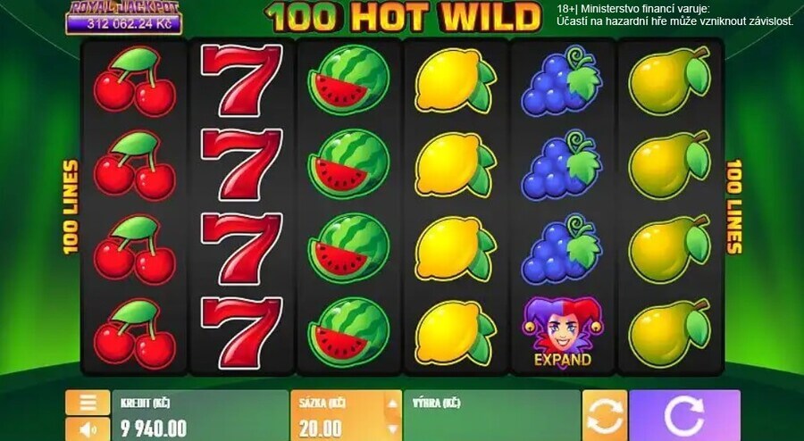Výherní automat 100 Hot Wild