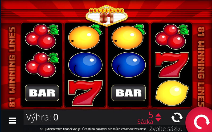 Výherní automat Tipsport Multiplay 81
