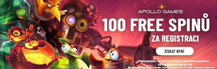Apollo Games – 100 free spinů za registraci v&nbsp;online casinu