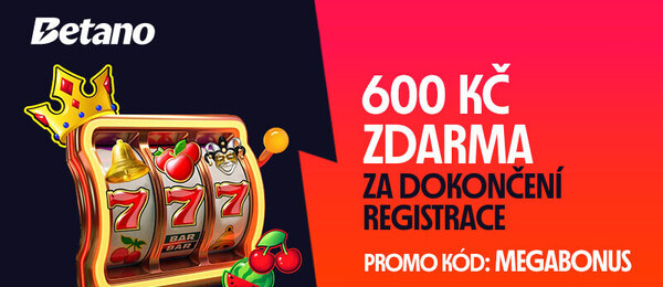 Získejte registrační bonusy Betano v hodnotě 600 Kč