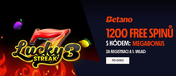 Betano bonus za registraci bez vkladu – 600 volných otoček