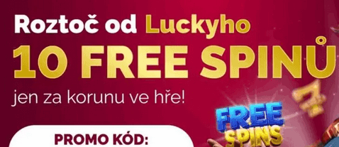 Vyzvedněte si bonus 10 FS za Luckybet promo code