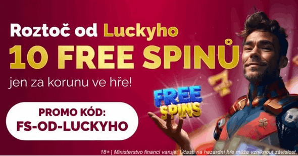 Vyzvedněte si bonus 10 FS za Luckybet promo code