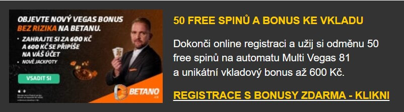 Registrujte se v casinu Betano