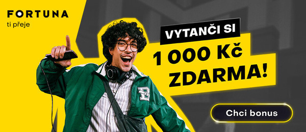 Fortuna bonus 500 toček + 500 Kč na sázky