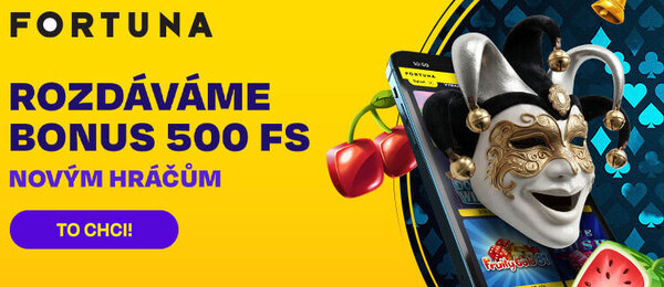 Fortuna bonus zdarma – 500 Kč pro nové hráče