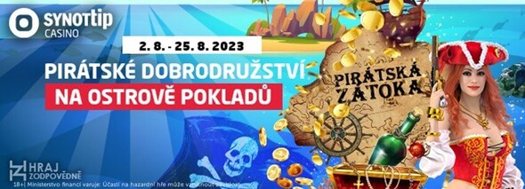 Otevírejte pirátské bonusy na Ostrově pokaldu u SYNOT TIPu