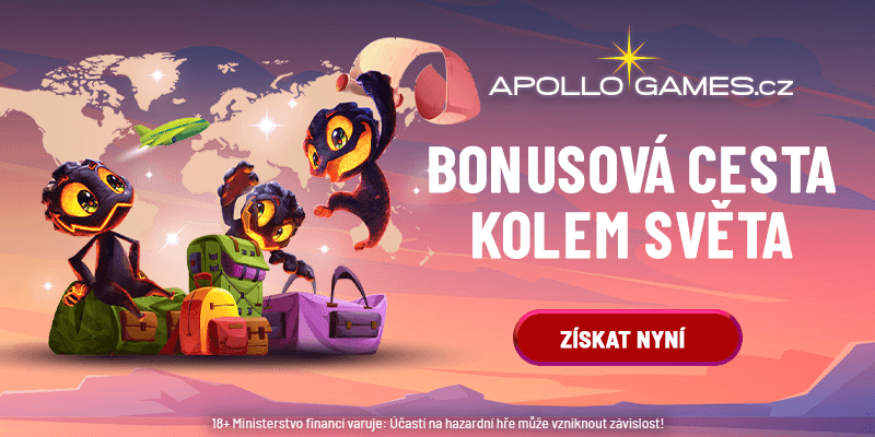 Vydejte se na cestu kolem světa ZDE a získejte free spiny v Apollo casinu