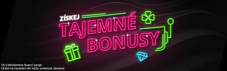 Získejte s Mystery bonusy od Fortuny bonusy v hodnotě až 300 Kč