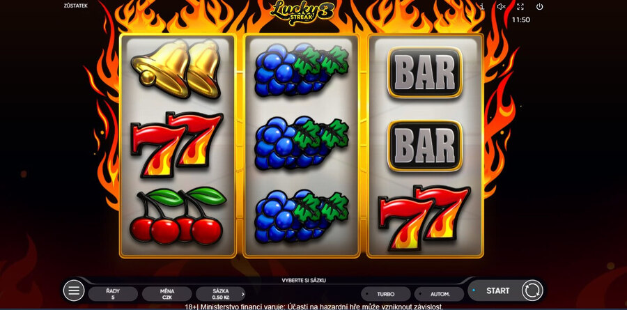 Zahrajte si Lucky Streak 3 od 0,50&nbsp;Kč