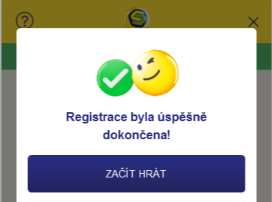 Dokončení registrace