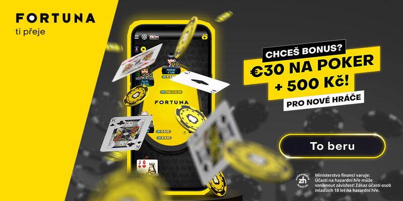 Zahrajte si freeroll na Fortuna pokeru ZDARMA