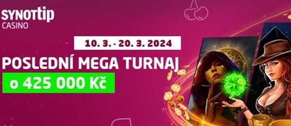 Poslední MEGA turnaj v casinu SYNOT TIP