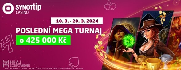 Poslední MEGA turnaj v casinu SYNOT TIP