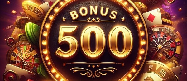 Bonus 500,- v online casinu
