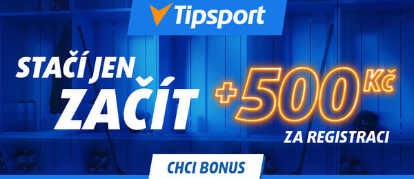 Získejte u Tipsportu 500 Kč za registraci