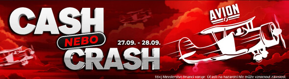 Získejte 15 Kč na automat Avion ve hře Cash nebo Crash
