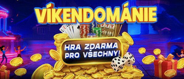 Víkendománie u BetX – Bonus 10 Kč zdarma na automaty